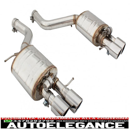 complete exhaust system suitable for bmw 5 series f10 (2011-2016) petrol 1.6/2.0 l 520i n2b20/nb20b16 / 528i nb20b20 turbo i4 twin double tailpipes m5 m sport design with Valvetronic