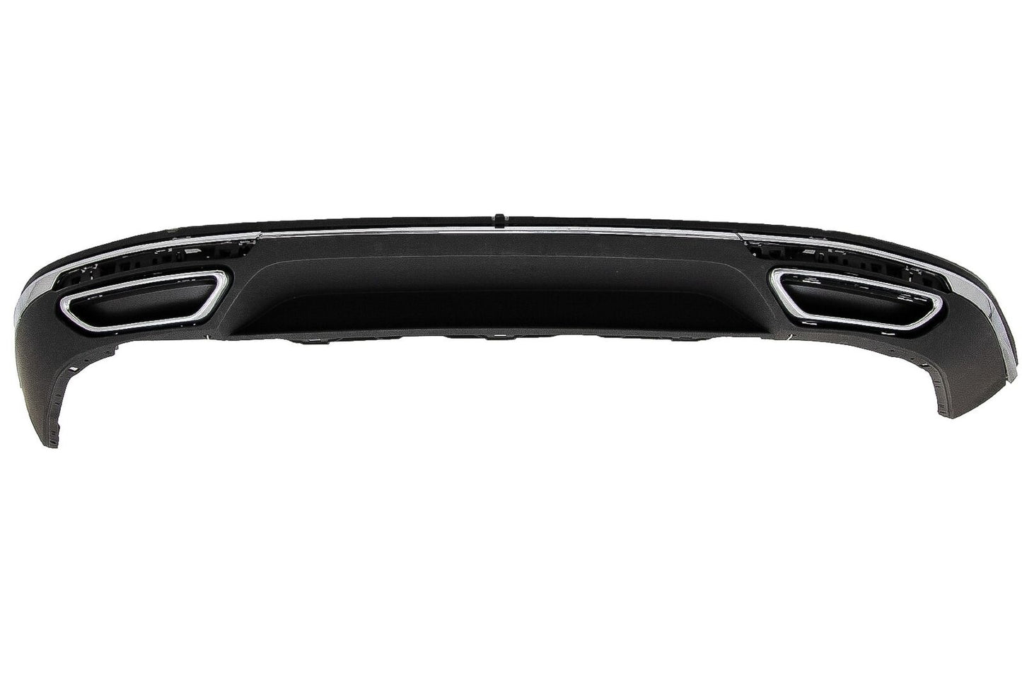 Diffusore posteriore per VW Passat B8 3G 15-19 R Line Look doppio scarico cromato-mostra il titolo originaleTesto originaleRear Diffuser for VW Passat B8 3G 15-19 R Line Look Twin Exhaust Chrome