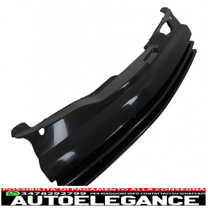 Sport front grille without badge suitable for opel astra h combi limousine 5 doors hatchback (2004-10.2006) piano black 