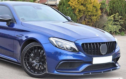 GRILLE SUITABLE FOR MERCEDES C CLASS W205 LIFT 2019-2021 SPORTY LOOK BLACK 