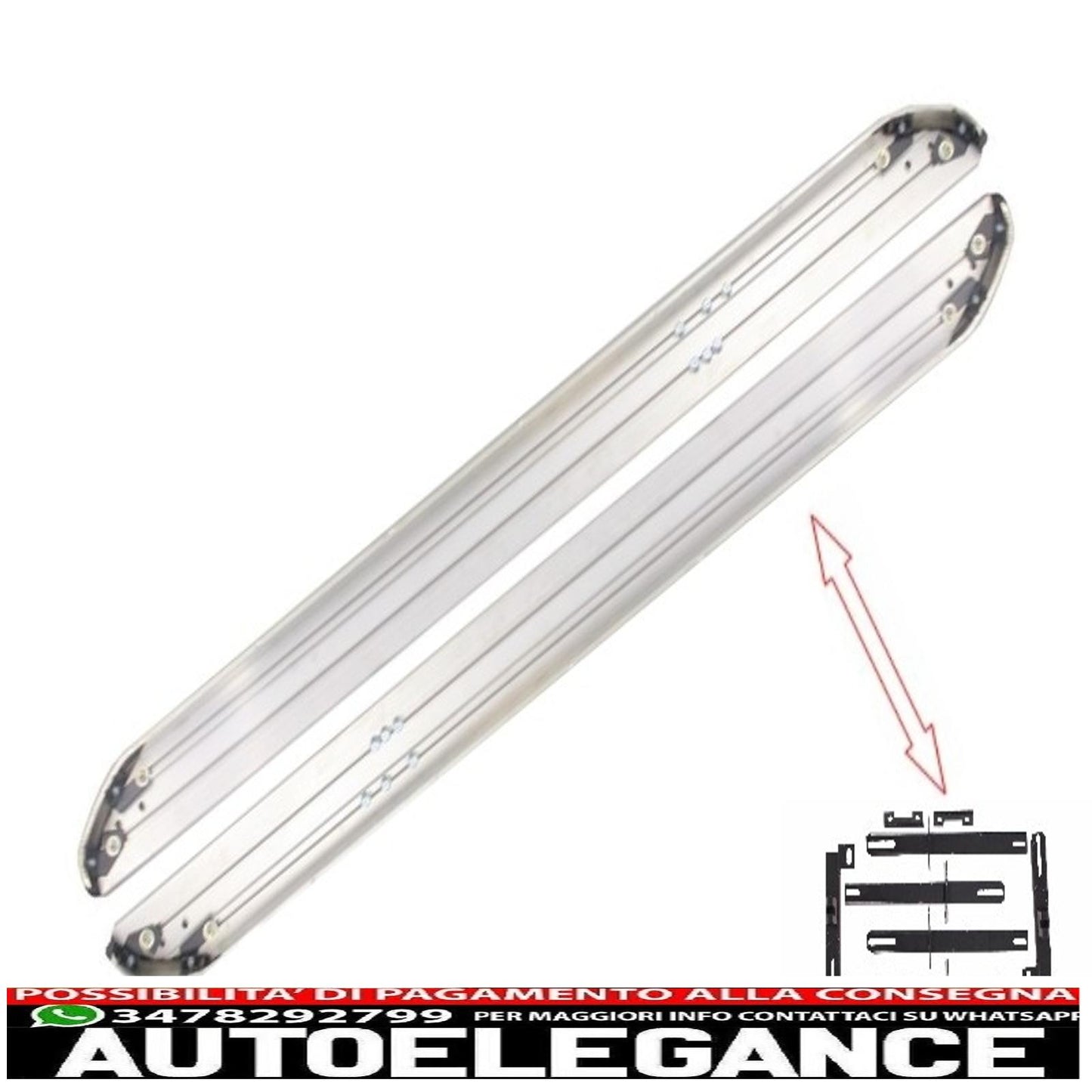 Side step running board brackets suitable for mitsubishi outlander iii (2012-up) and mitsubishi asx (2010-up)