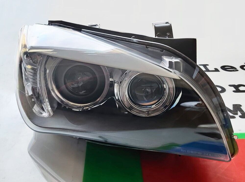 ANGEL EYES LED HEADLIGHTS BLACK SUITABLE FOR BMW X1 E84 SPORTY LOOK