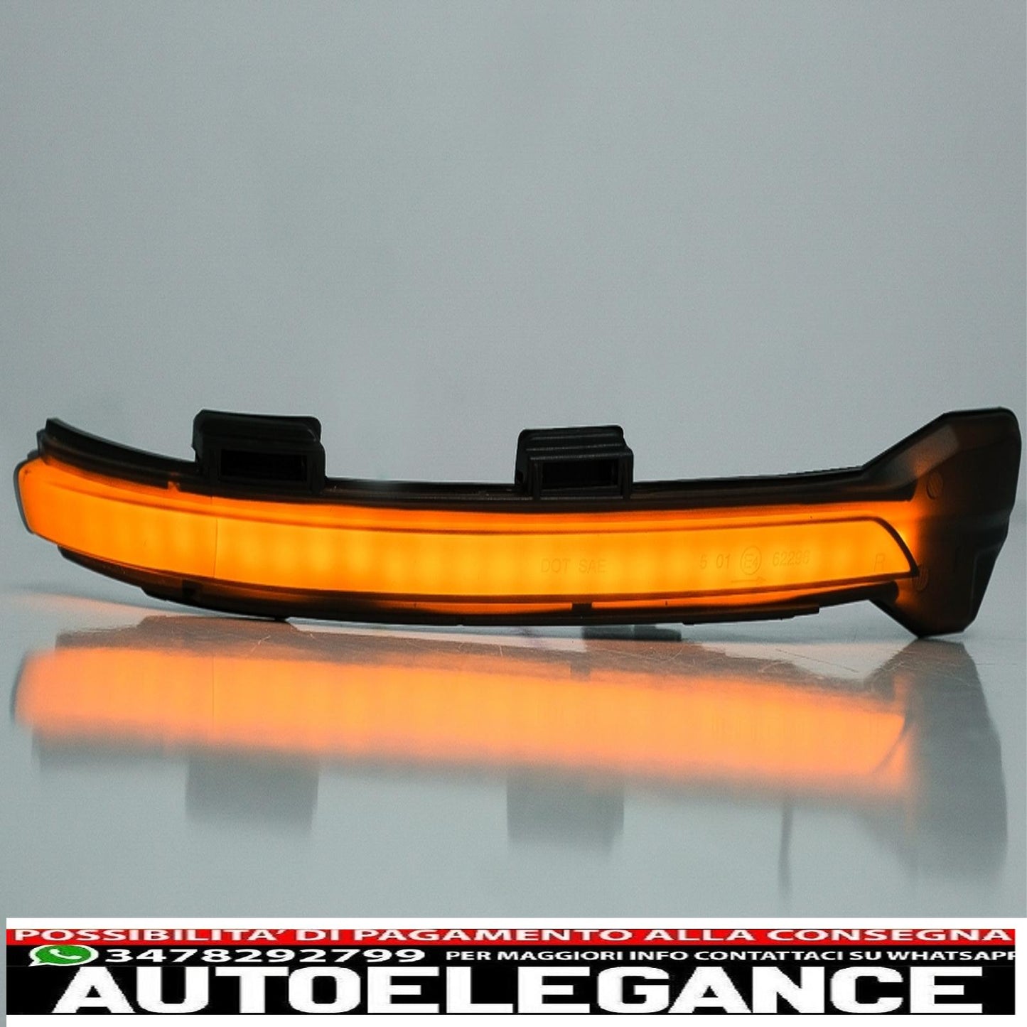 Dynamic Mirror Indicator Smoke Lamp LED Seq Suitable for VW Golf 7 Hatchback Variant (2013-2017) Touran II (2015-up) 
