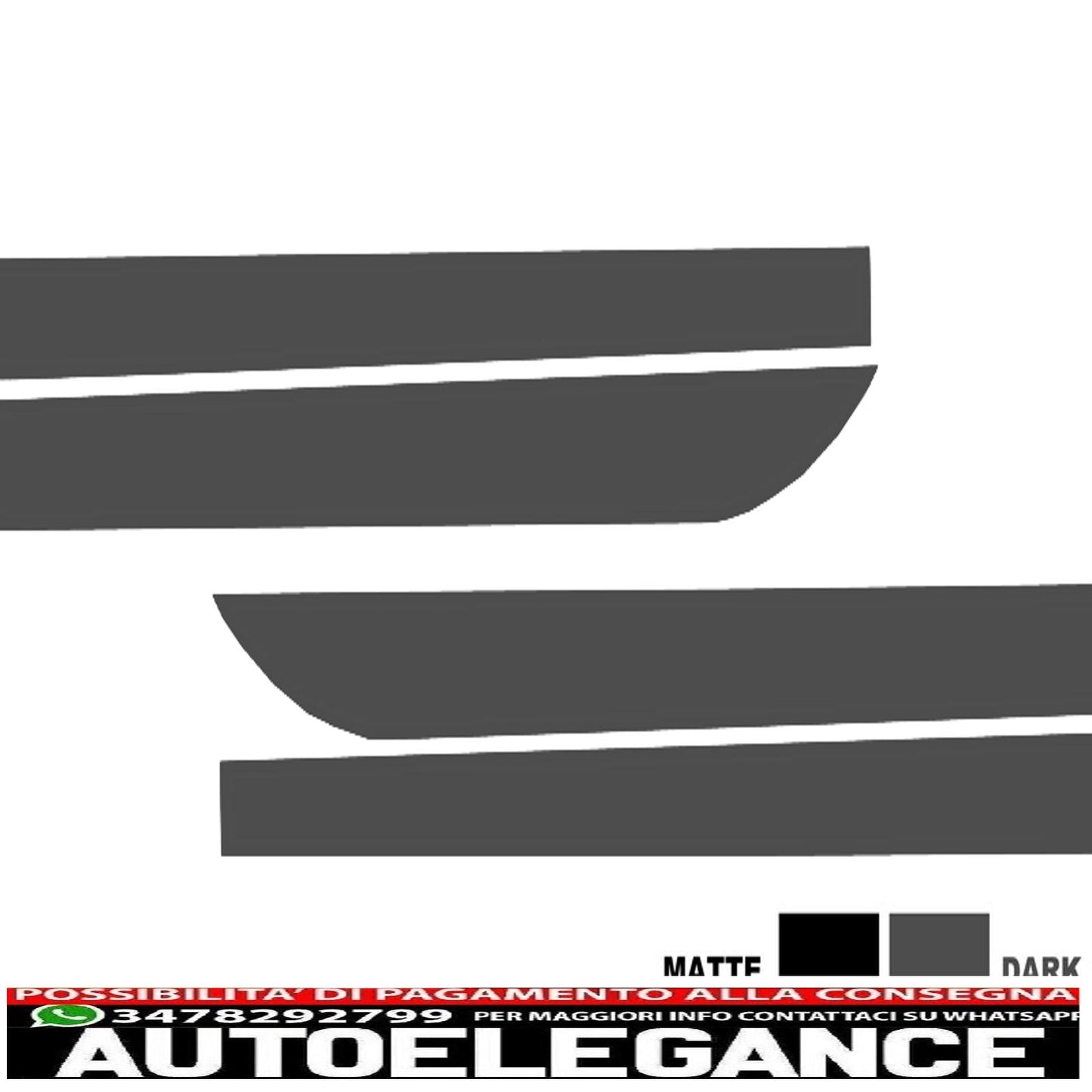 side decals vinyl sticker suitable for bmw f10 f11 5 series (2011-up) dark grey m-performance design