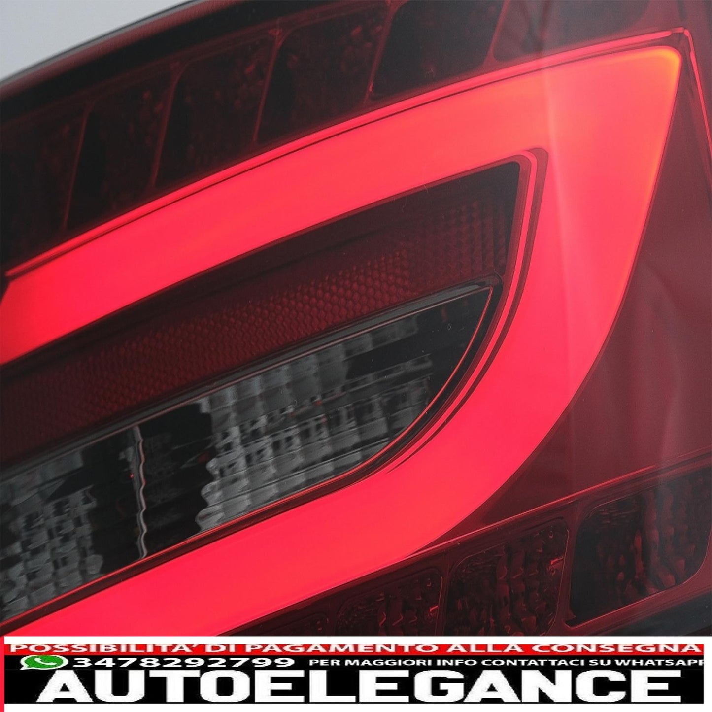 led rear lights suitable for audi a6 c6 4f limousine (04.2004-2008) smoke red 7pin