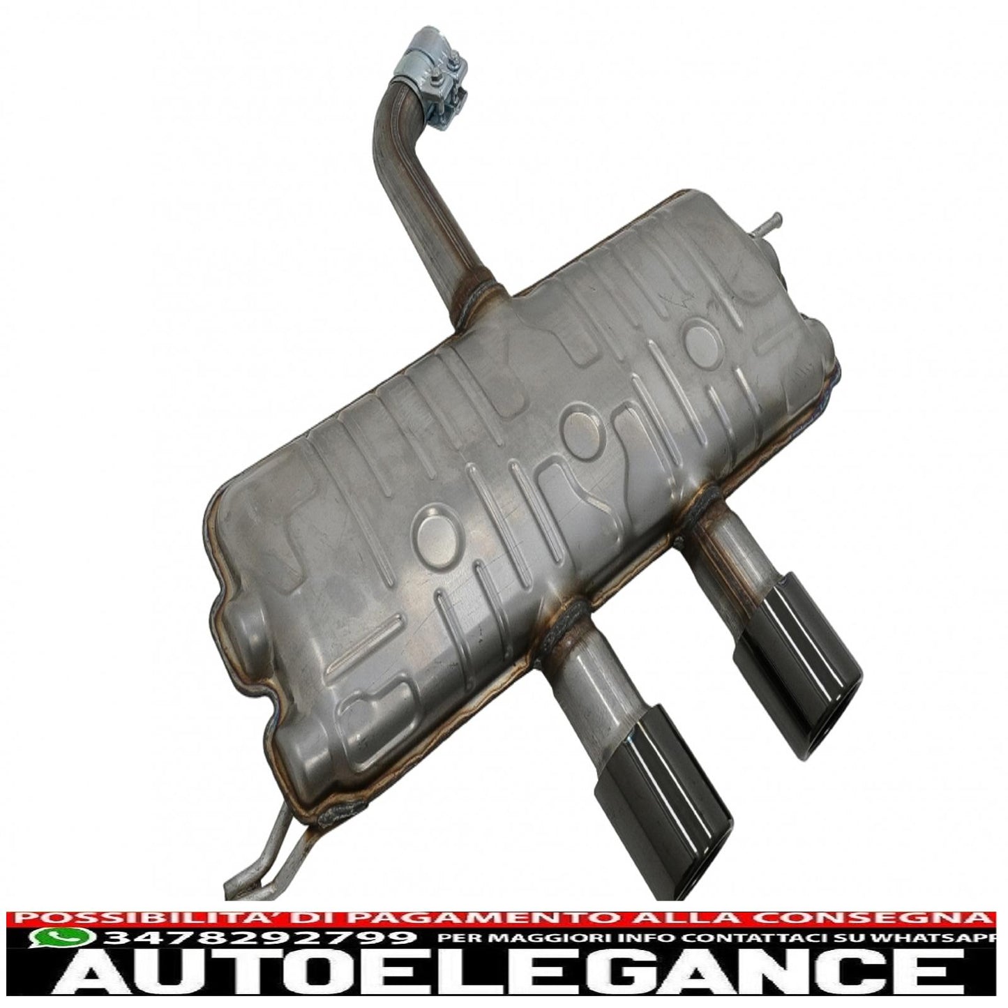 complete exhaust system suitable for vw golf 5 r32 (2003-2007) golf 6 r20 (2008-2013) catback silencer piano black