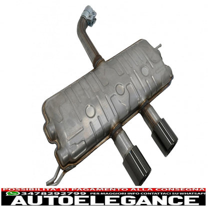 complete exhaust system suitable for vw golf 5 r32 (2003-2007) golf 6 r20 (2008-2013) catback silencer piano black