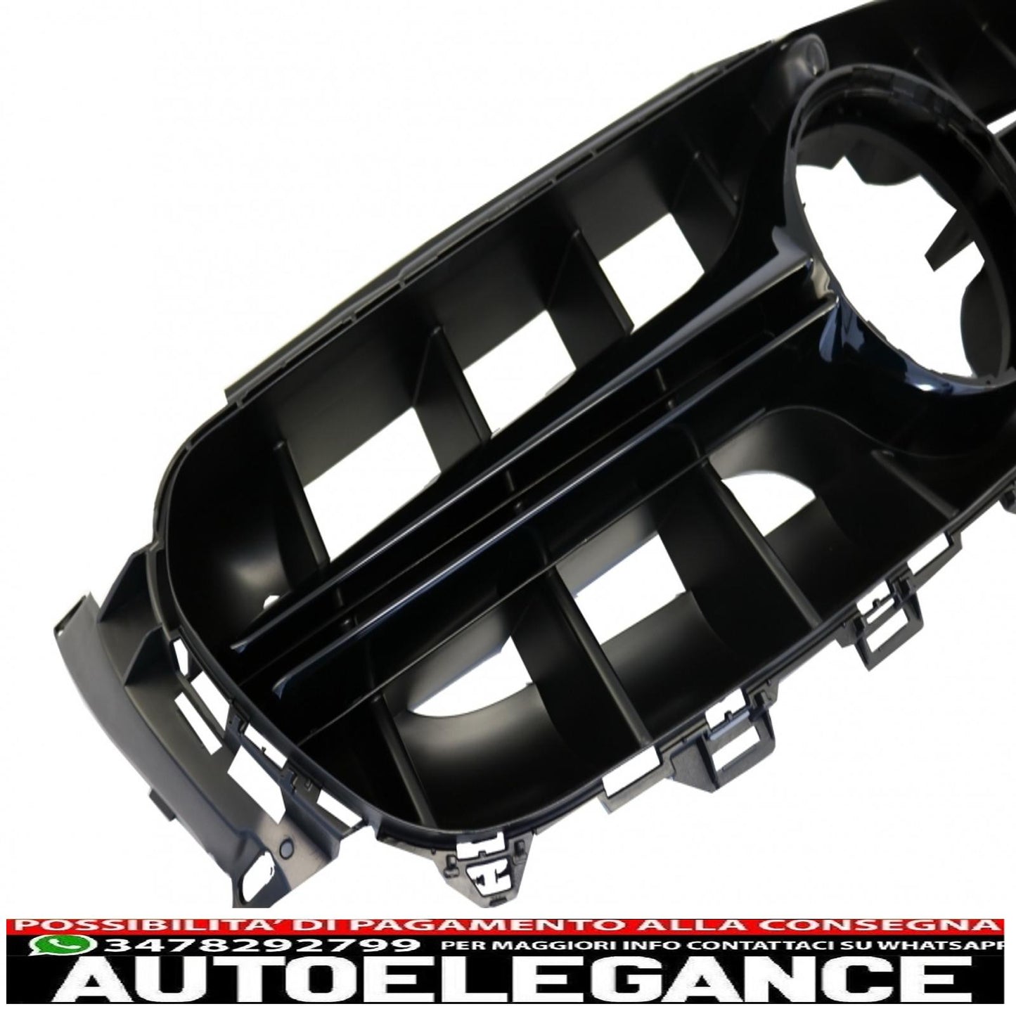 center grille suitable for mercedes e class w213 s213 c238 a238 (2016-2019) black design e63
