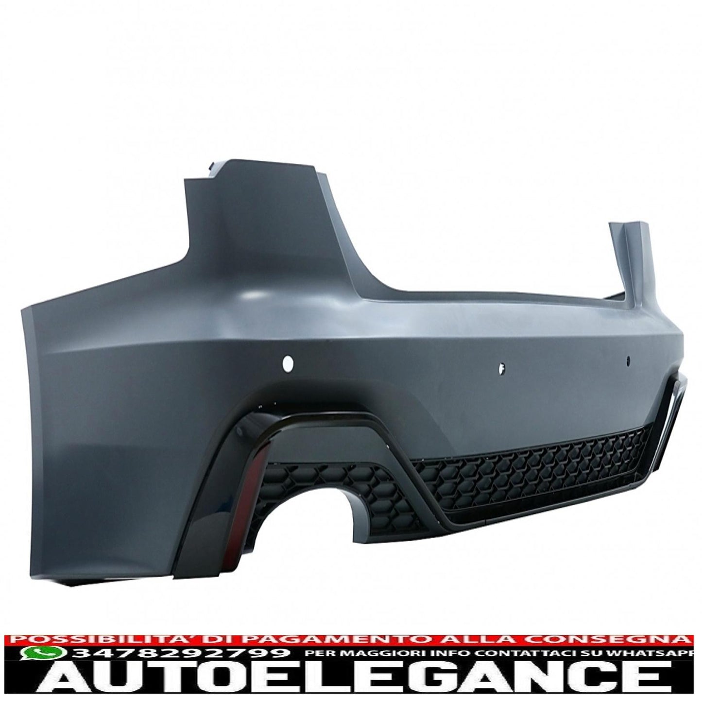 Rear bumper suitable for audi a6 c8 4k sedan (2018-up) rs design
