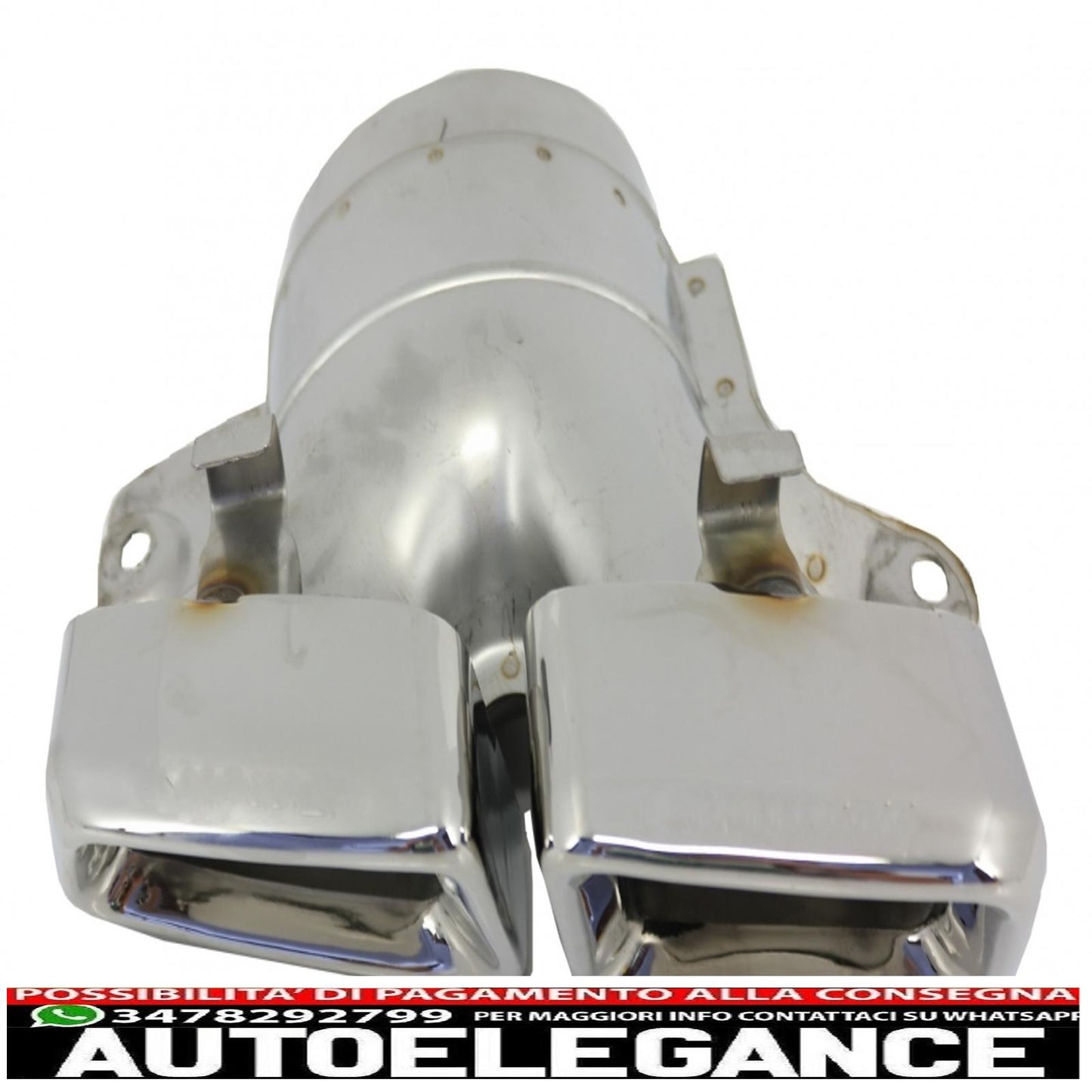 Exhaust tips suitable for mercedes m-class w166 (2012-2015) cls-class w218 facelift cls63 chrome edition 