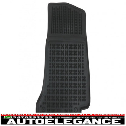 Black rubber mat suitable for mercedes c class w205 limousine s205 station wagon (2014-)