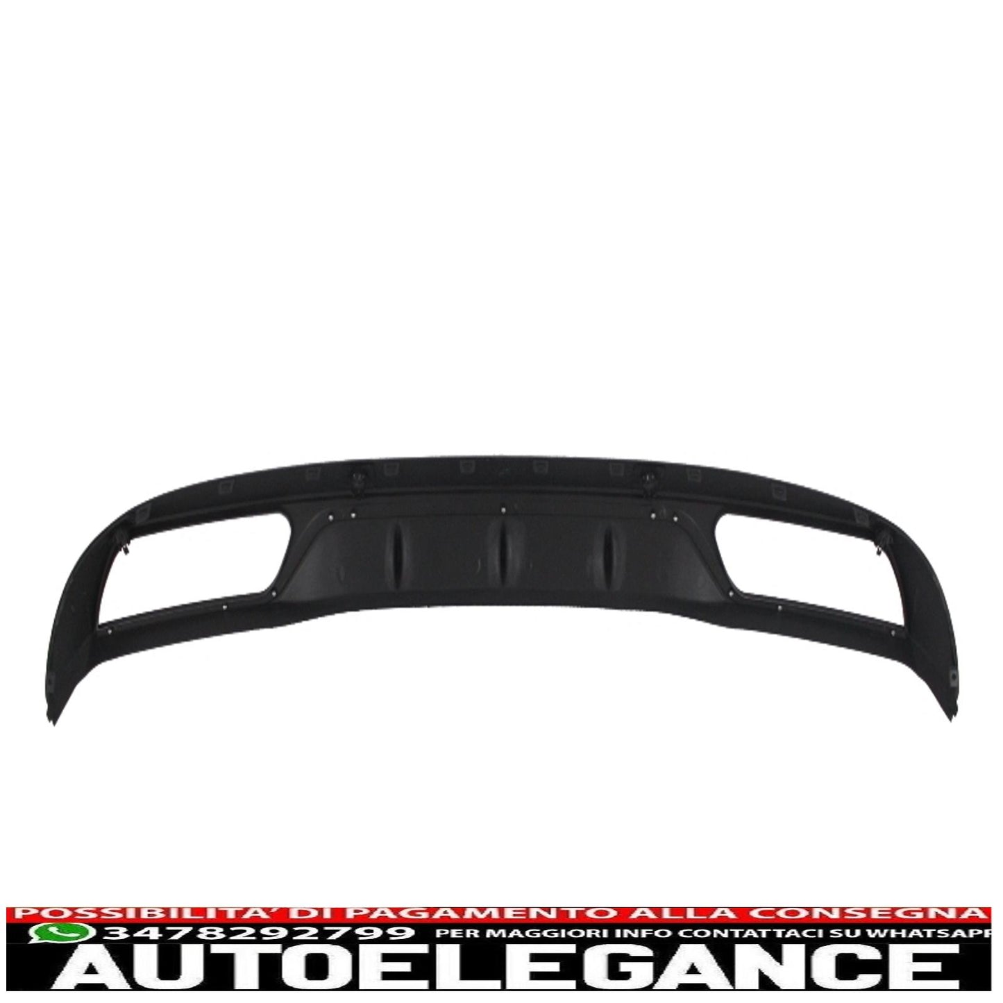 diffusore paraurti posteriore adatto per mercedes classe c w205 s205 standard (2014-2018) c63 look