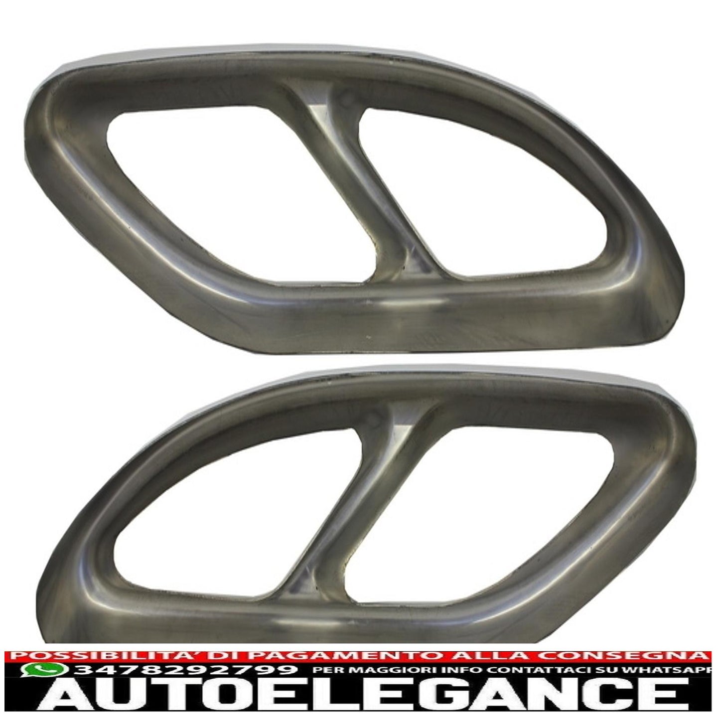 Muffler tips suitable for mercedes c class w205 s65 e65 gle w166 x166 glc w253 sport design