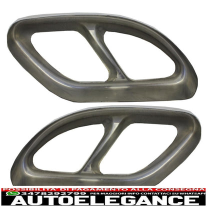 Muffler tips suitable for mercedes c class w205 s65 e65 gle w166 x166 glc w253 sport design