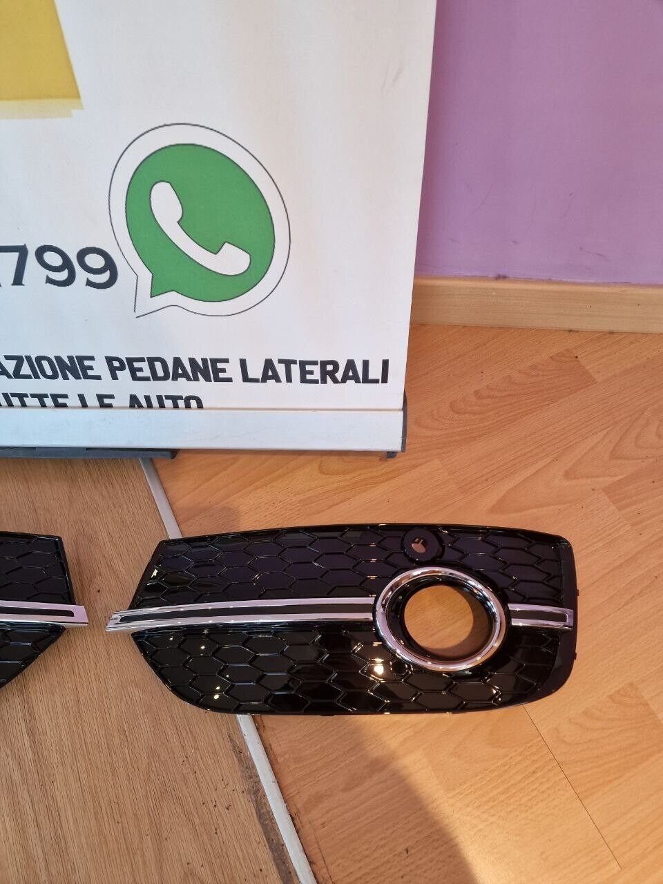 AUDI Q3 2012-2015 GRIGLIE FENDINEBBIA NIDO D'APE LOOK SLINE SQ3 NERO.-. 1031 AUTOELEGANCERICAMBI