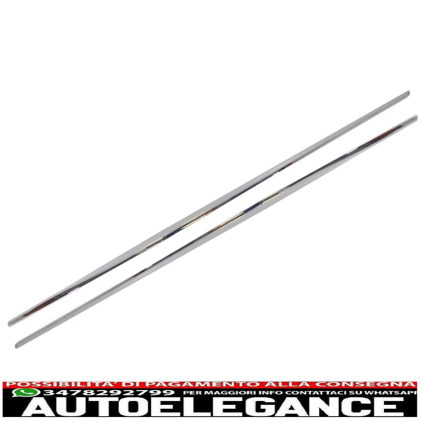 Chrome parts side skirt moldings suitable for mercedes s class w222 (2013-2020) s65 s63 design 