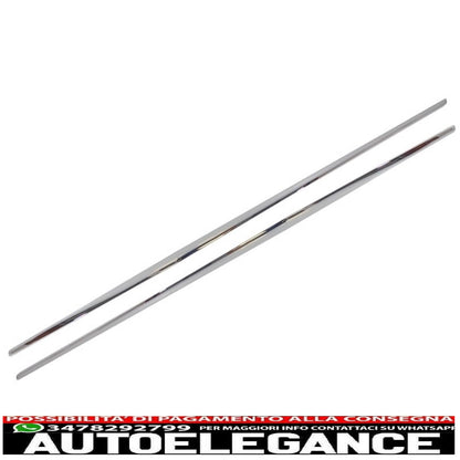 Chrome parts side skirt moldings suitable for mercedes s class w222 (2013-2020) s65 s63 design 