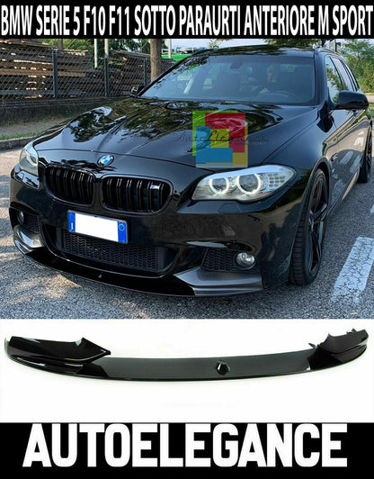 BMW SERIE 5 F10 F11 LIP SPOILER SOTTO PARAURTI ANTERIORE ABS PARAURTI M LAMA ..- AUTOELEGANCERICAMBI