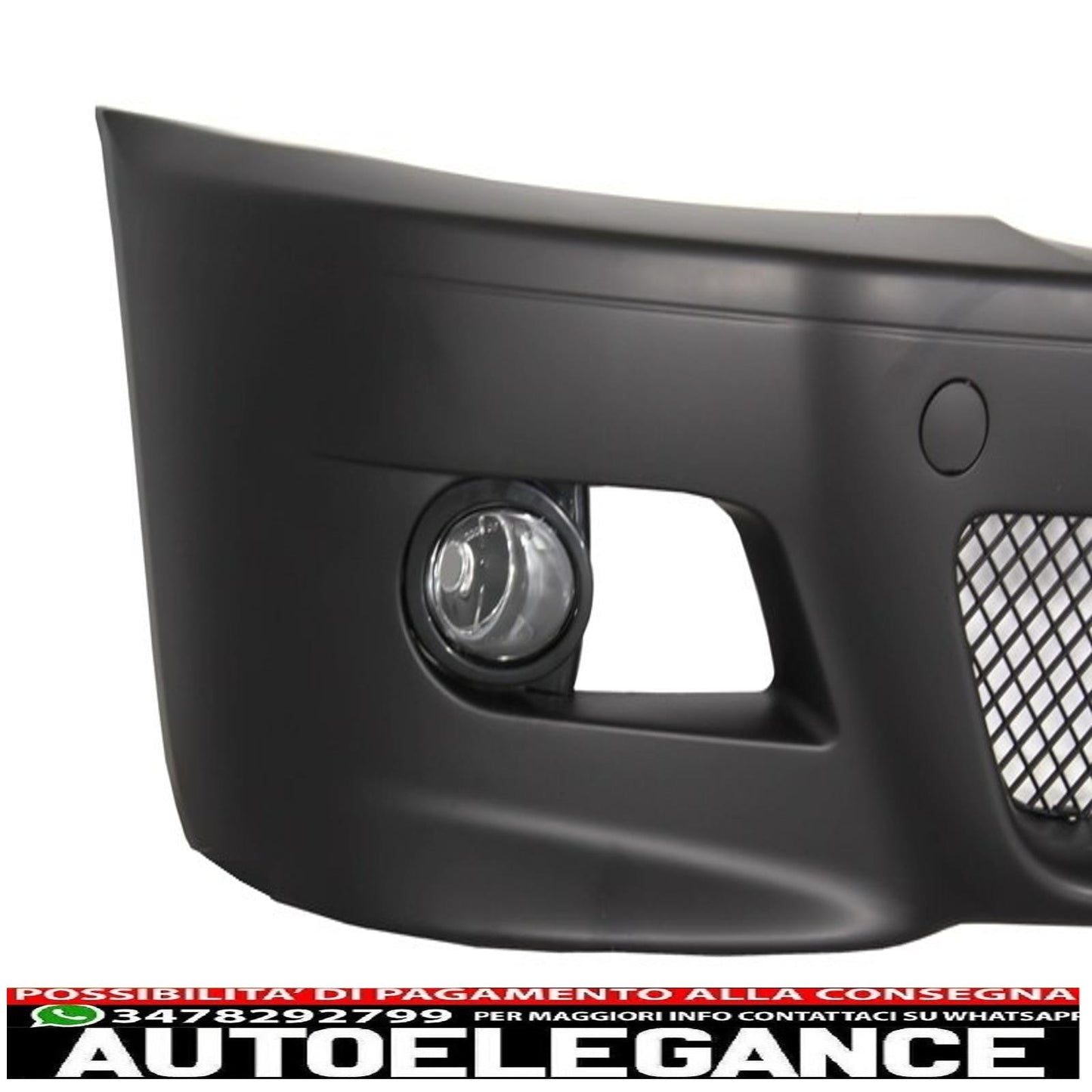 paraurti anteriore con fendinebbia e coperture adatto per bmw e46 serie 3 (1998-2004) m3 look