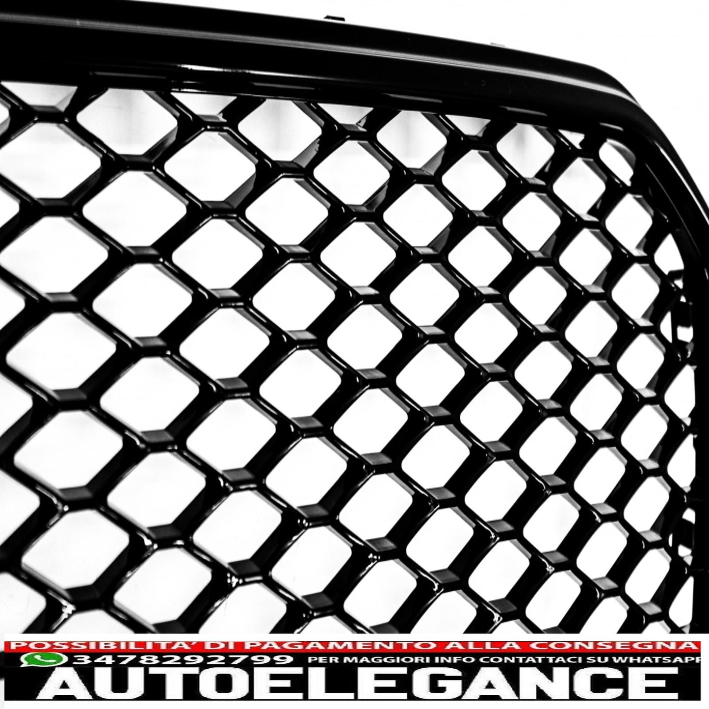 front grille without badge suitable for audi a5 8t (2012-2015) rs design piano black