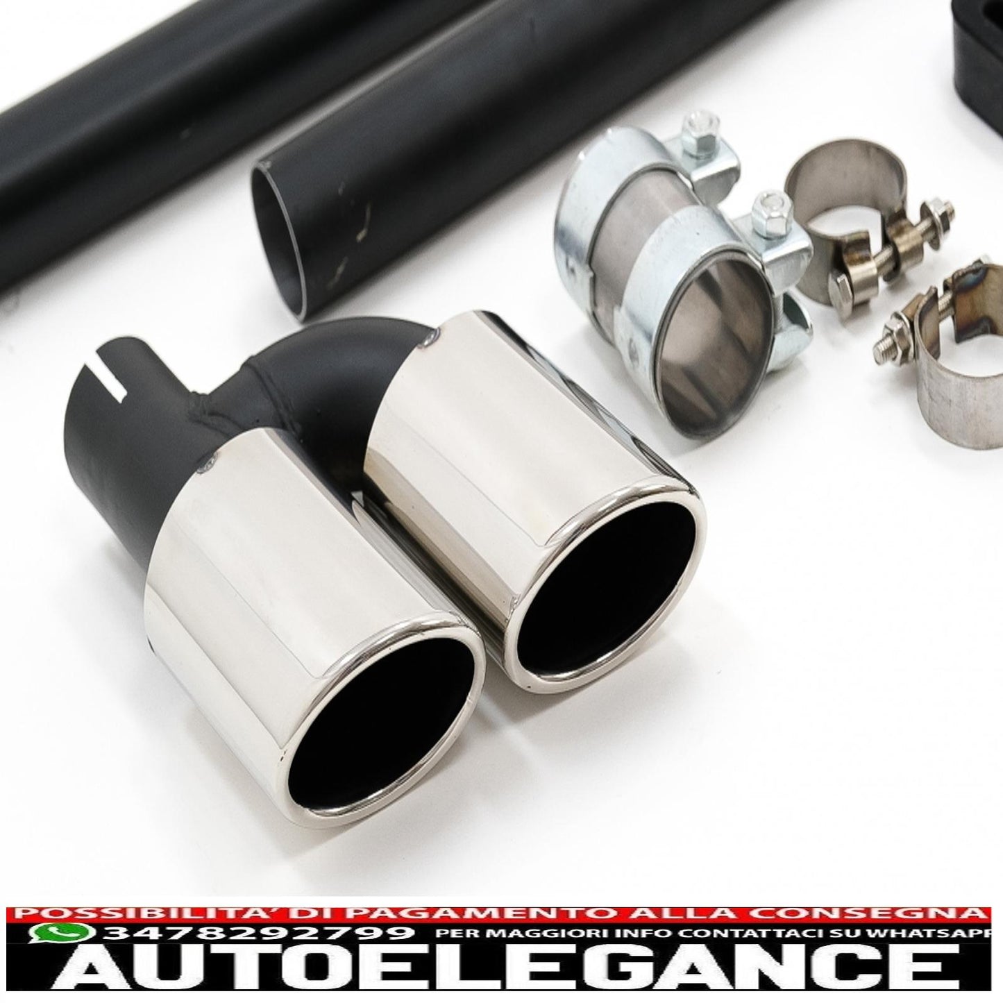 exhaust system suitable for audi a3 8v sedan cabrio (2012-2019) sport design 