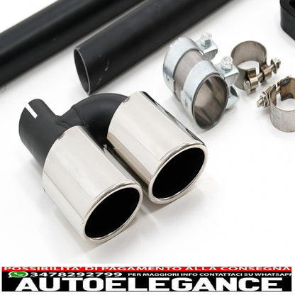 exhaust system suitable for audi a3 8v sedan cabrio (2012-2019) sport design 