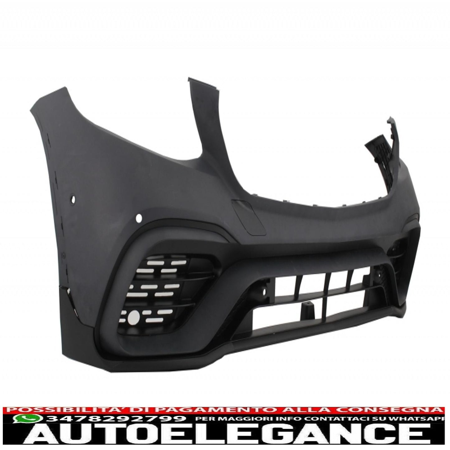 paraurti anteriore con spoiler posteriore sul tetto adatto per mercedes glc x253 suv (2015-2019) glc 63 design