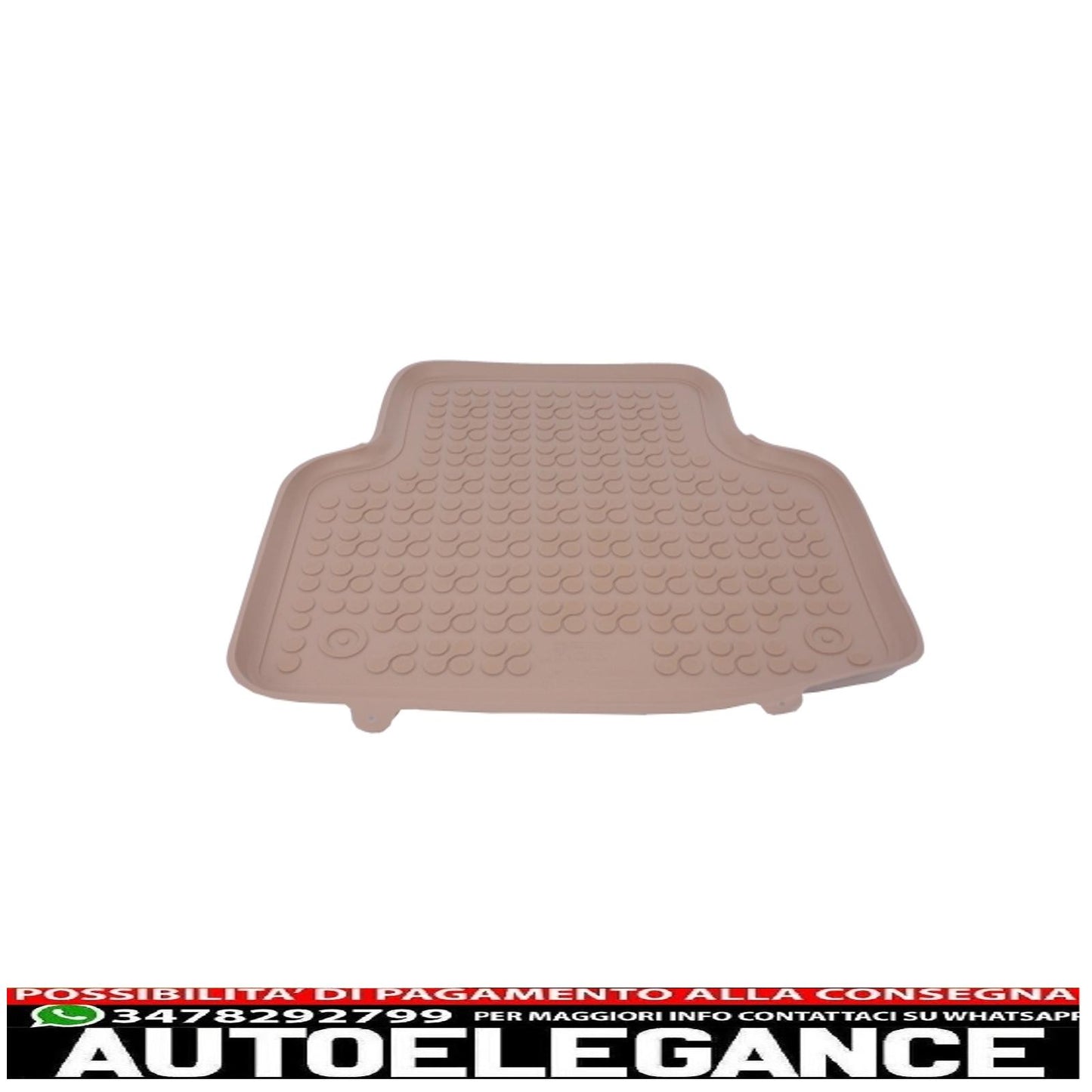 Beige rubber mat suitable for audi q7 4m (2015-) q8 (2018-)