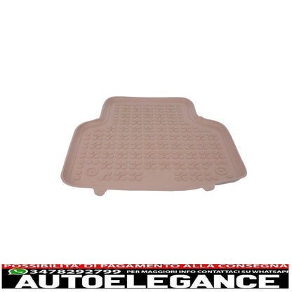 Beige rubber mat suitable for audi q7 4m (2015-) q8 (2018-)