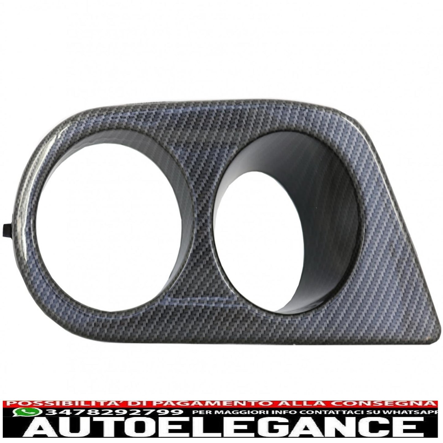 Coperchi condotti aria fendinebbia adatti per bmw serie 3 e46 (1998-2005) m3 pellicola in carbonio h-design AUTOELEGANCERICAMBI