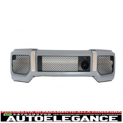 Paraurti anteriore nero Copri fari led drl adatto per mercedes classe g w463 (1989-up) design g65