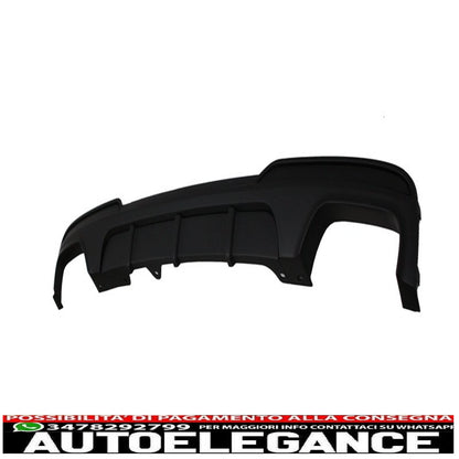 doppio diffusore d'aria con pacchetto spoiler paraurti anteriore adatto per BMW F10 F11 Serie 5 (2011-2017) design M-Performance