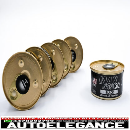 paradise air fresh deodorante biologico senza tappo lattina max fresh 30 6 lattine nere