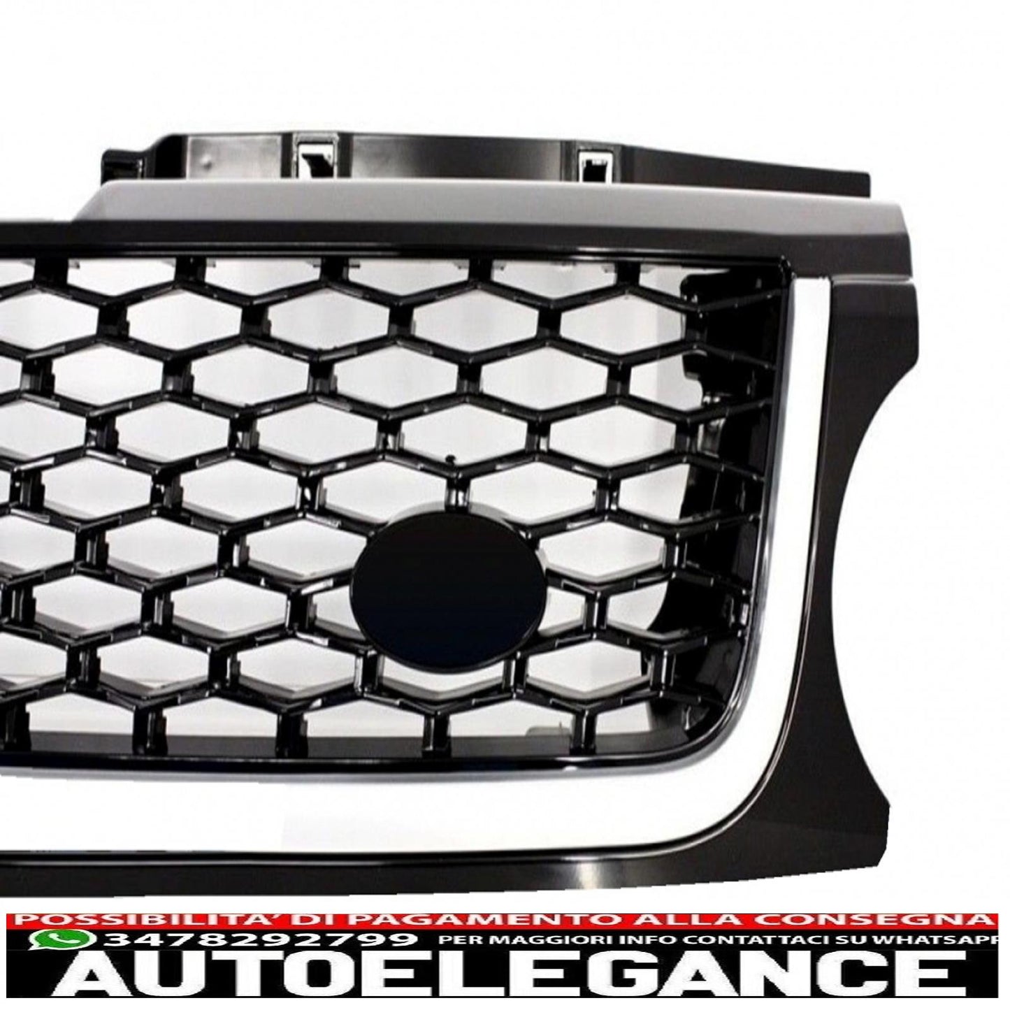 central grille and side air intakes group suitable for land rover sport l320 restyling (2009-2013) autobiography look all black edition