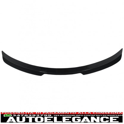 trunk spoiler suitable for audi q8 suv (2018-up) sport design piano black