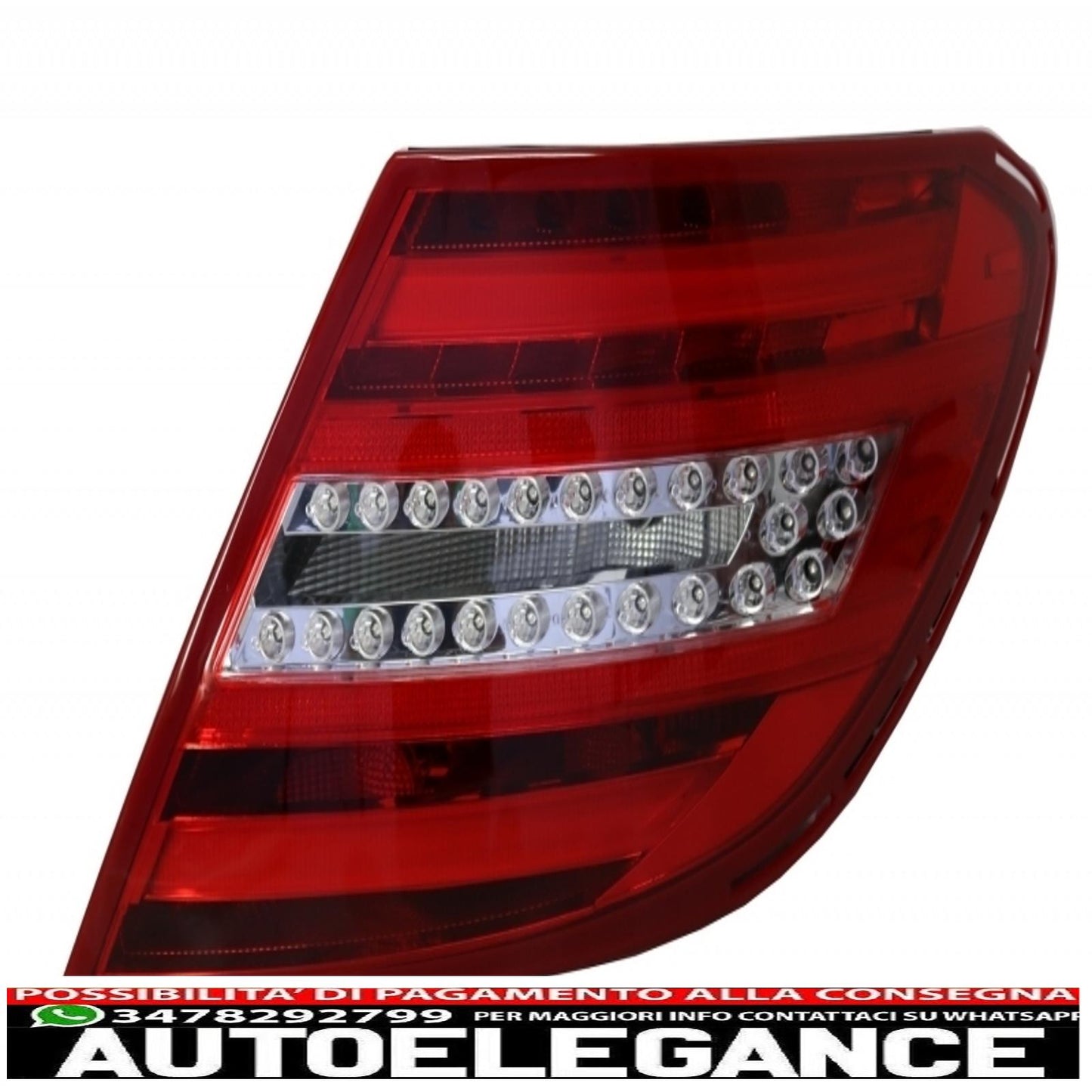 led rear lights suitable for mercedes c class w204 (2007-2012) restyling design