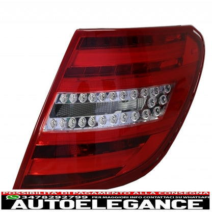 led rear lights suitable for mercedes c class w204 (2007-2012) restyling design