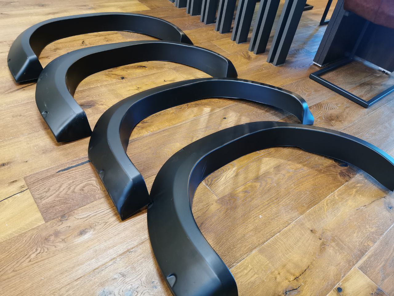 FENDER EXTENSIONS SUITABLE FOR TOYOTA HILUX 8 2015-2019 MATT BLACK LOOK