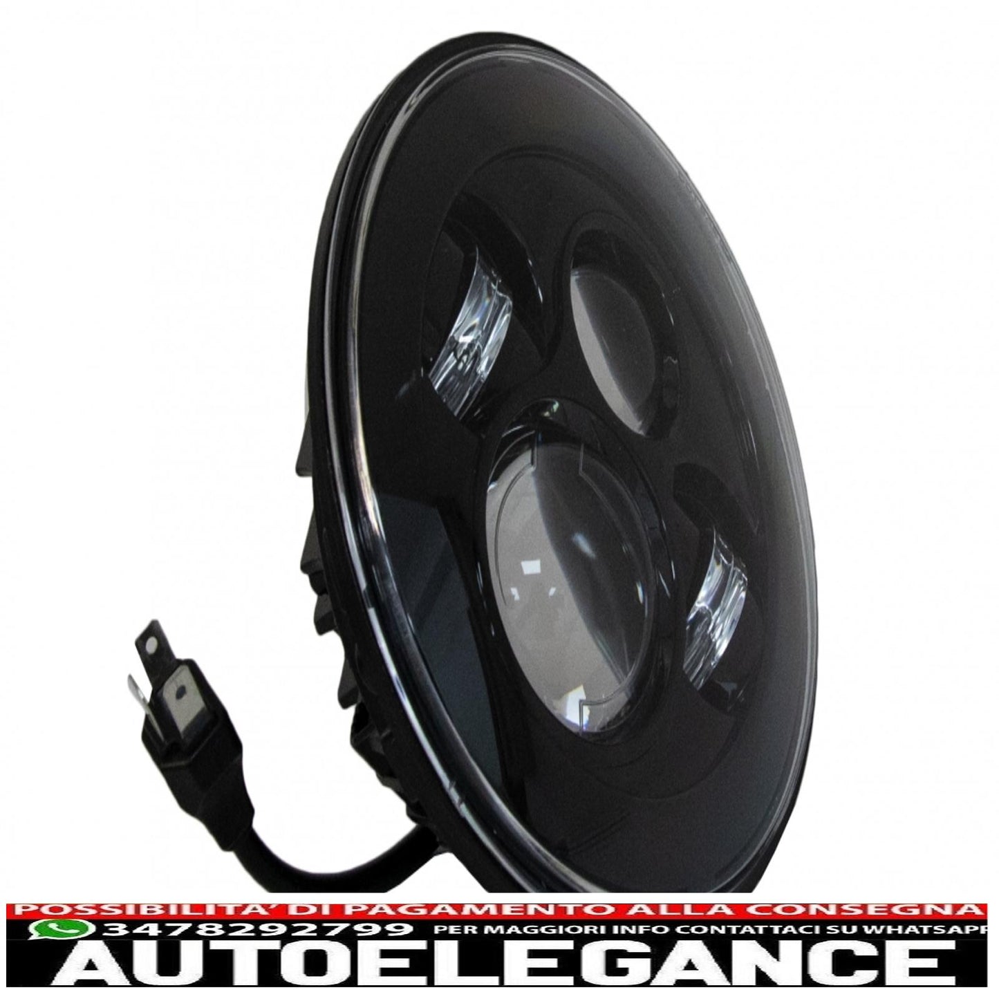 7 Inch Cree LED Headlights Fit For Jeep Wrangler JK TJ LJ Land Rover Defender Mercedes W463 Black 
