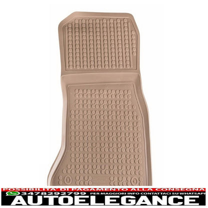 Beige rubber mat suitable for bmw 5 series f10 f11 (2010-2013) sedan touring
