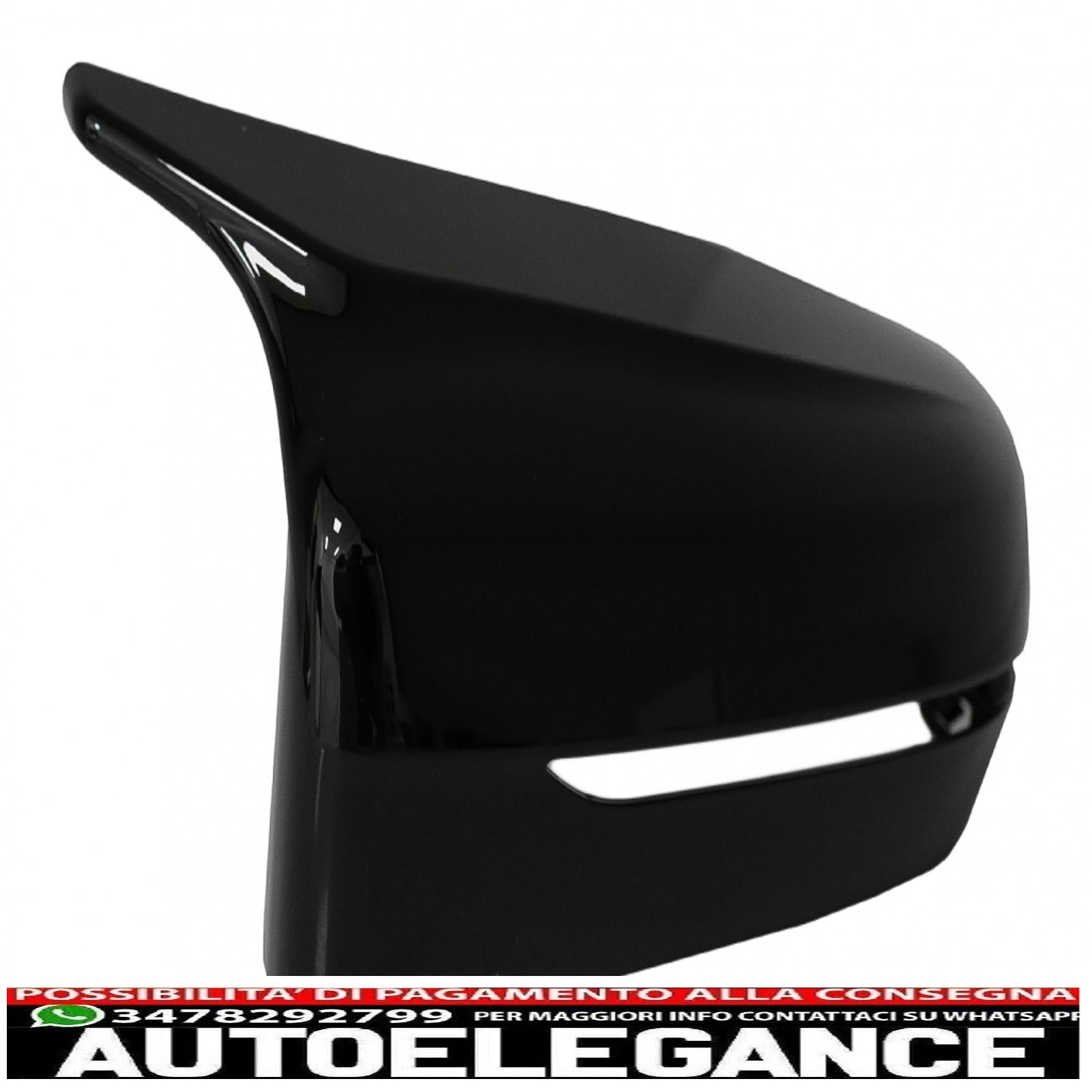 Calotte specchietti adatte per BMW Serie 3 G20 G21 G28 (2017-up) Piano Black M Sport Design LHD AUTOELEGANCERICAMBI
