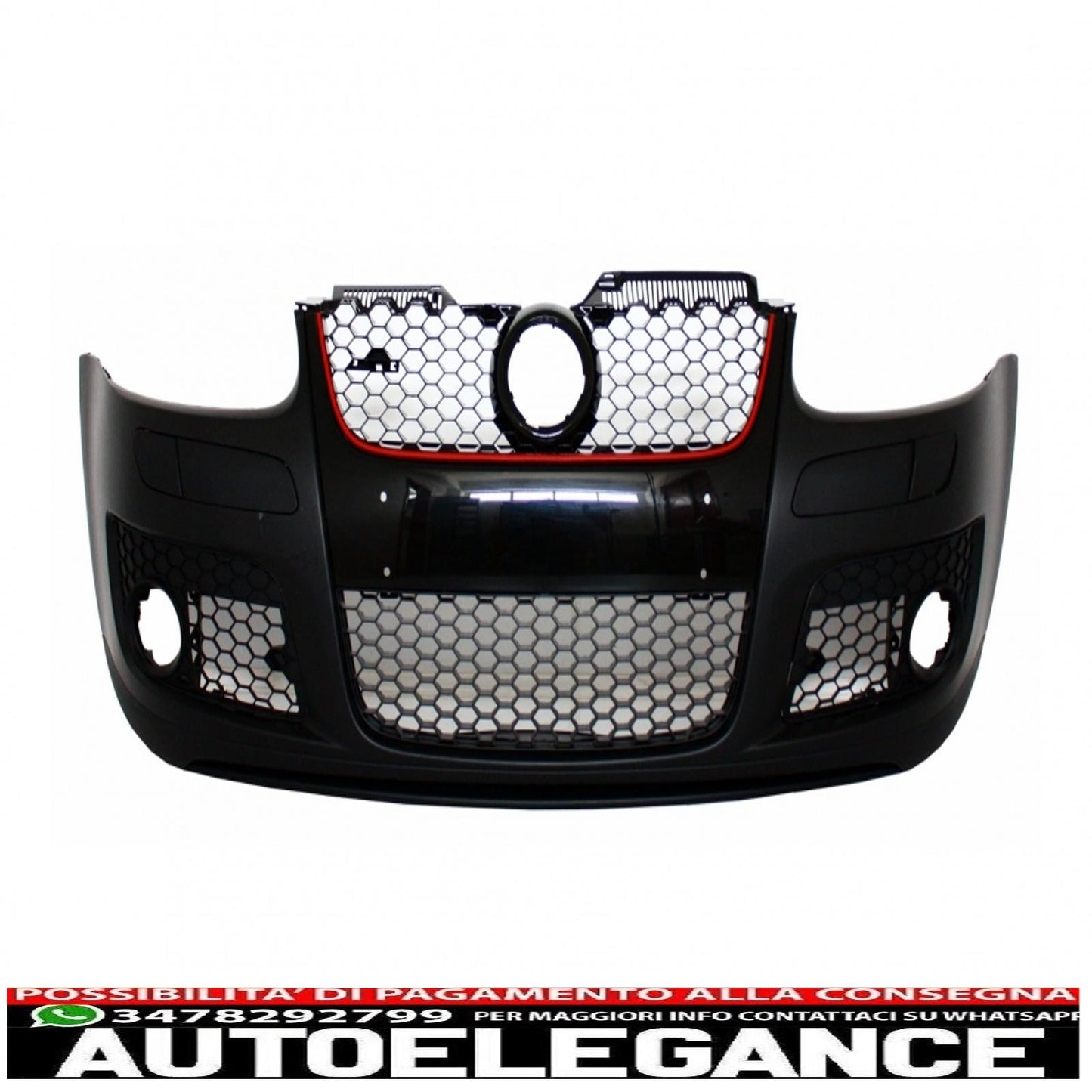 paraurti anteriore con fari xenon look destra adatto per vw golf 5 v mk5 (2003-2007) jetta (2005-2010) gti design