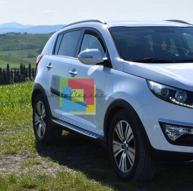 PEDANE LATERALI ADATTE PER KIA SPORTAGE SL 2010-2015 ALLUMINIO