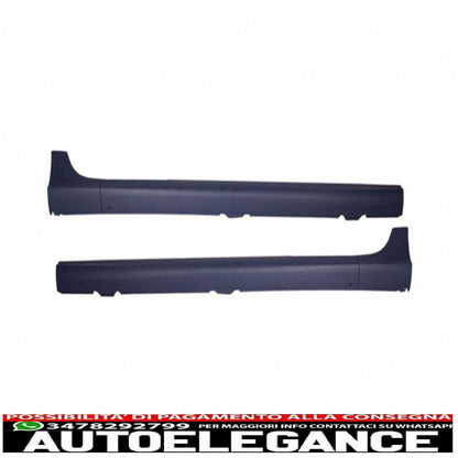 paraurti anteriore con minigonne laterali adatto per vw golf v 5 (2003-2007) alluminio spazzolato r32 look