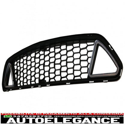 griglia anteriore con luci diurne a led adatta per ford mustang mk6 vi sesta generazione (2015-2017) design rtr