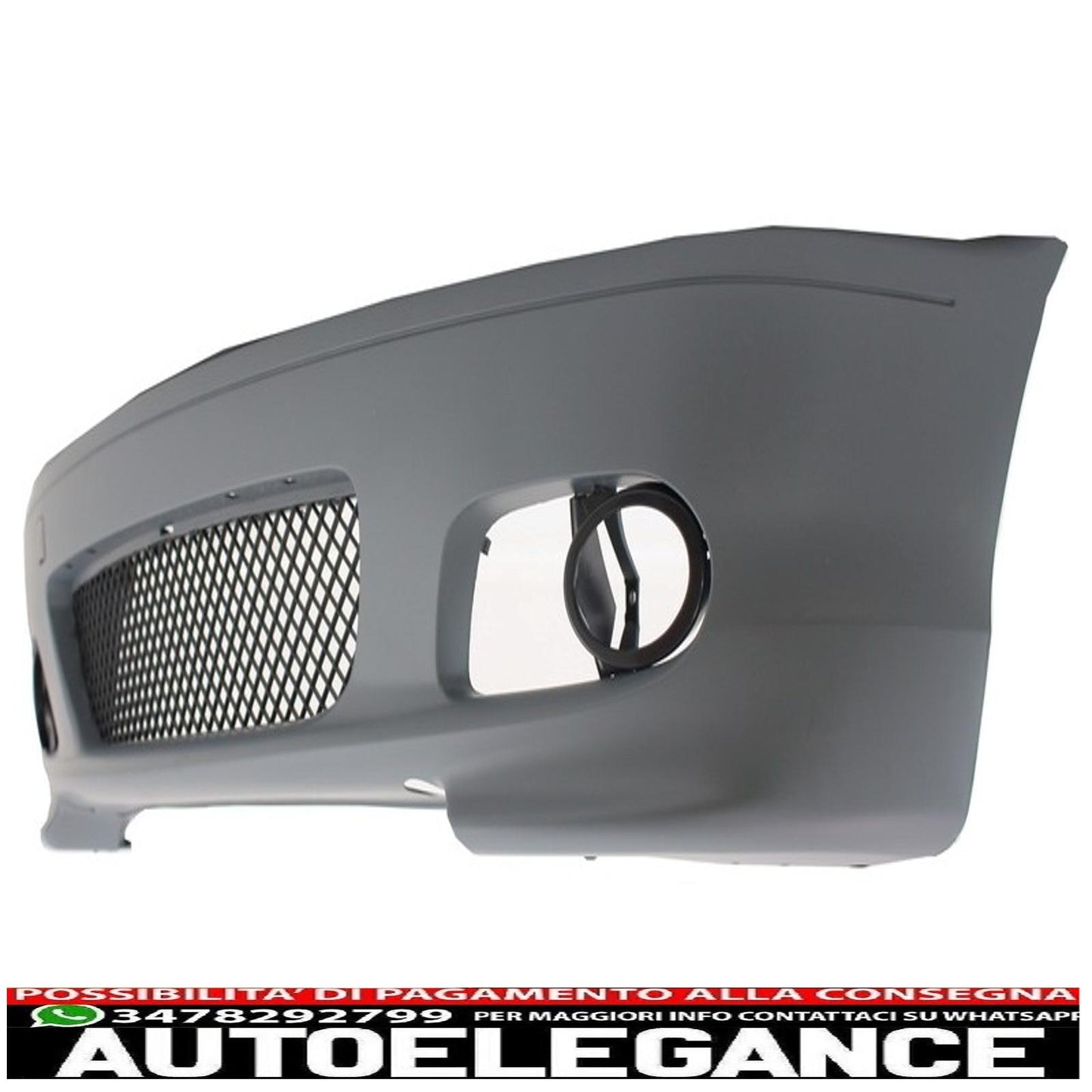 paraurti anteriore adatto per bmw serie 3 e46 coupe cabrio (1999-2007) m-tech m-technik m-sport ii design senza fendinebbia