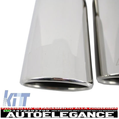 Exhaust muffler tips suitable for mercedes c class e class cls sl slk e63 c63 design 