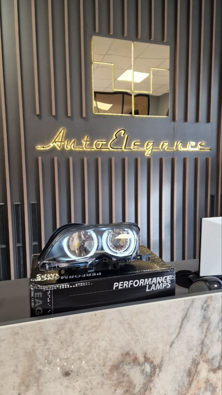 FARI ADATTI PER BMW SERIE 3 E46 2001-2005 ANGEL EYES + DOPPIO KIT LED