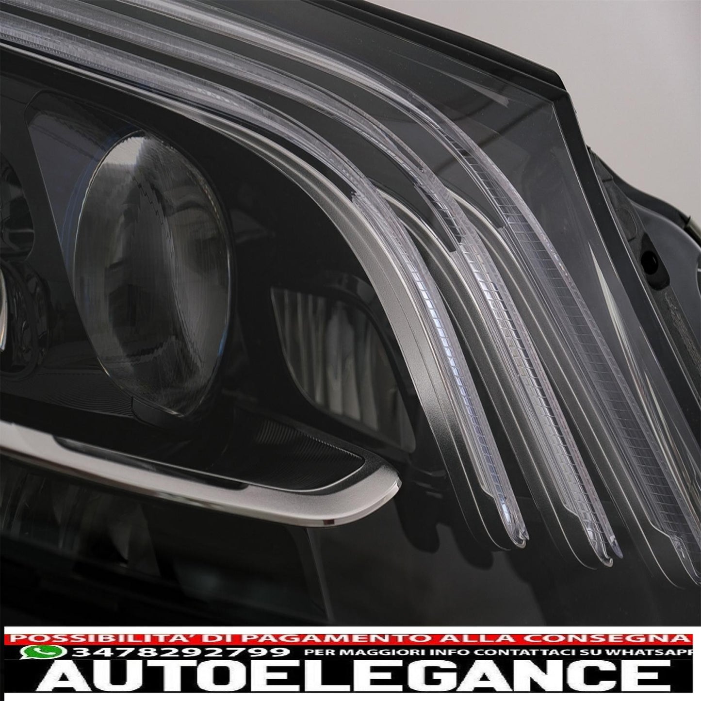 fari anteriori full led adatti per mercedes classe s w222 maybach x222 (2013-2017) look restyling