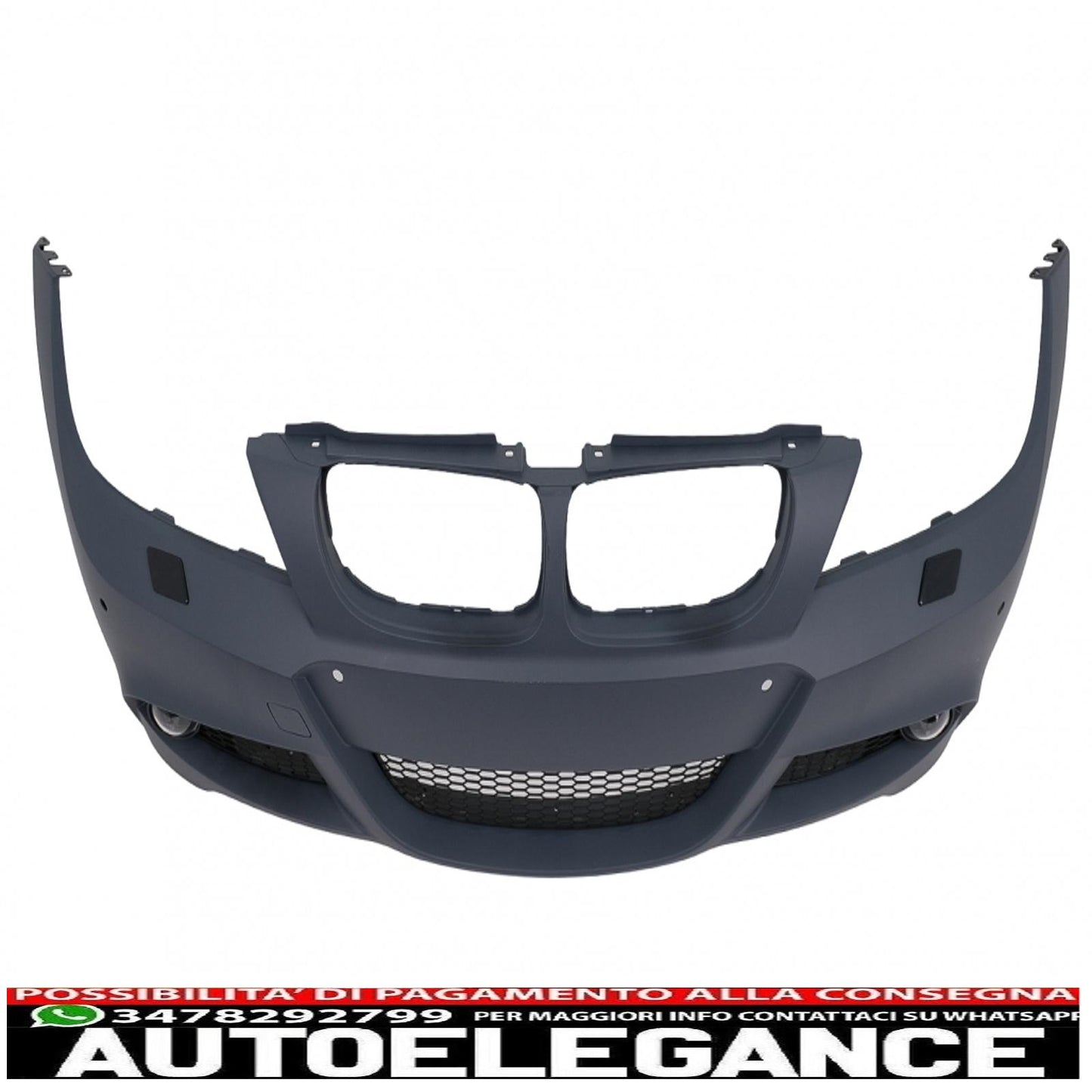 front bumper suitable for bmw 3 series e90 sedan e91 touring lci (2008-2011) m-technik design with pdc 